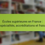 Écoles supérieures en France : spécialités, accréditations et frais