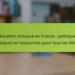 Éducation inclusive en France : politiques, pratiques et ressources pour tous les élèves