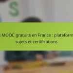 Les MOOC gratuits en France : plateformes, sujets et certifications